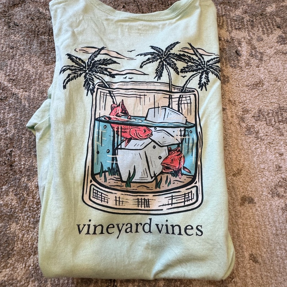 Vineyard Vines Whiskey Fish Short Sleeve Crewneck Tee